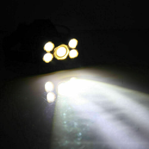 Ensemble de lampe frontale étanche rechargeable avec 5 LED - Souliia