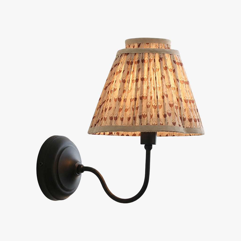 Solmire Contemporary Fabric Wall Sconce Fabric Metal Wall Light for Bedroom and Hallway Study Room | Souliia