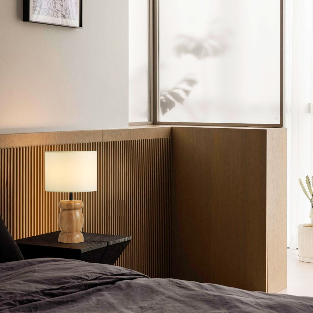 Pebble Wood Table Lamp | Souliia