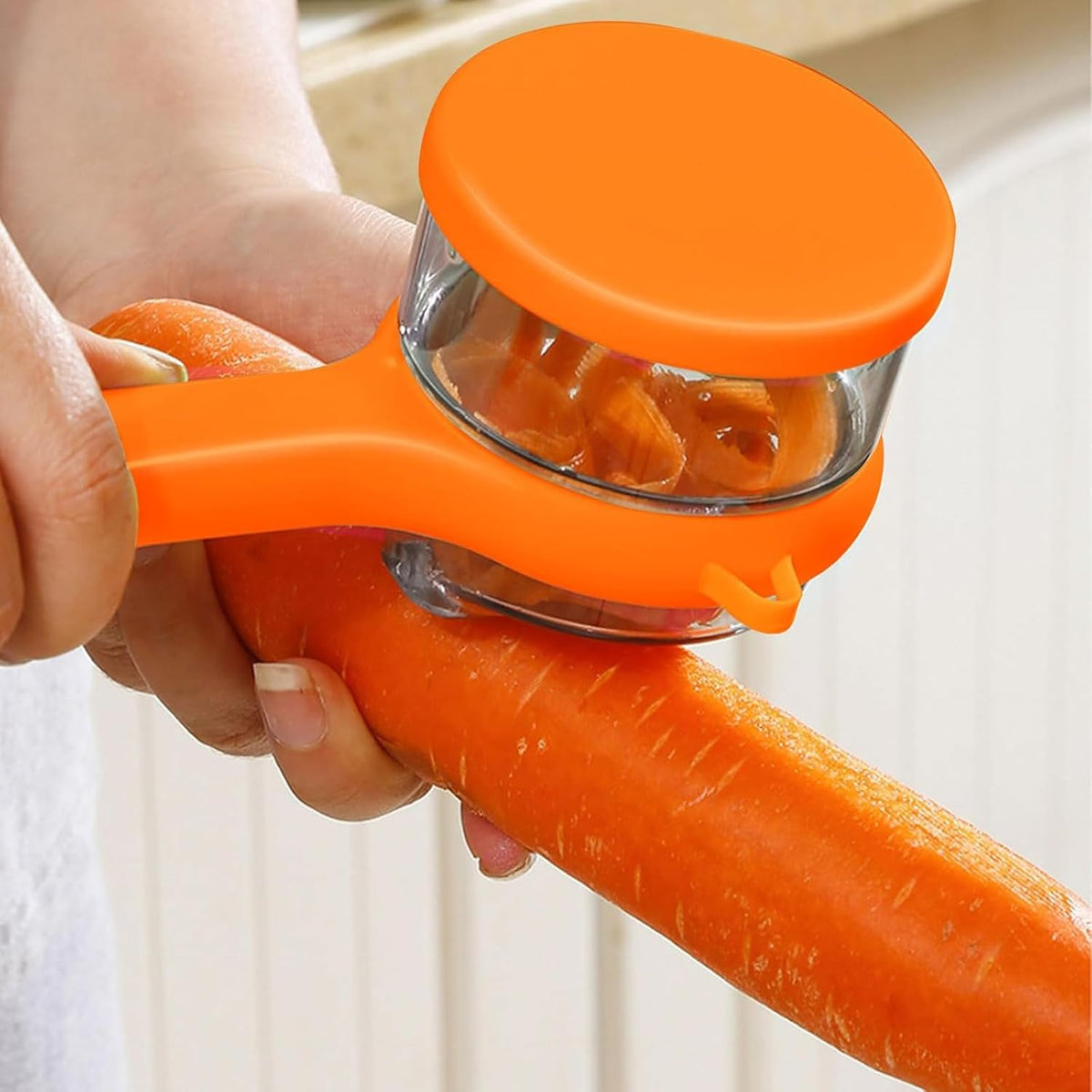 Apple Skin Vegetable Peeler — Dual-Blade Peel Catcher