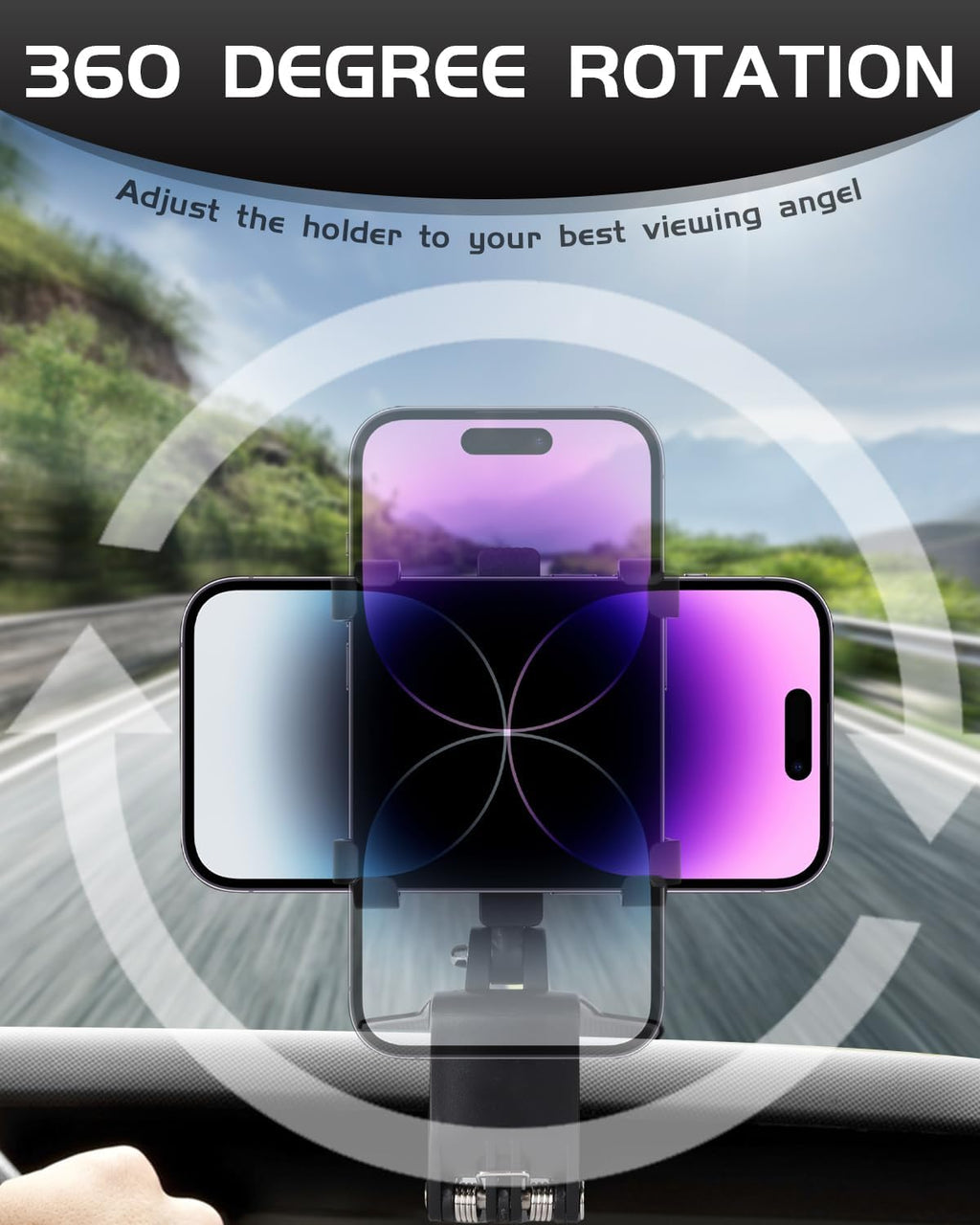 Telefoonhouder voor het dashboard van de auto — veilige, gemakkelijk toegankelijke bevestiging