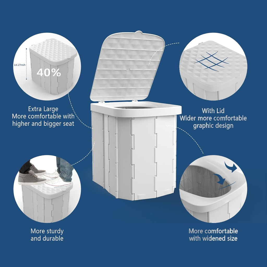 Draagbaar campingtoilet - handige sanitaire oplossing voor onderweg