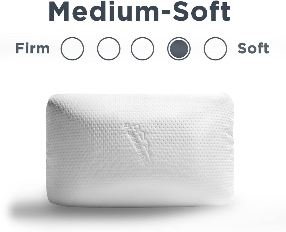 Dual-Sided Contoured Foam Pillow for Spinal Alignment
