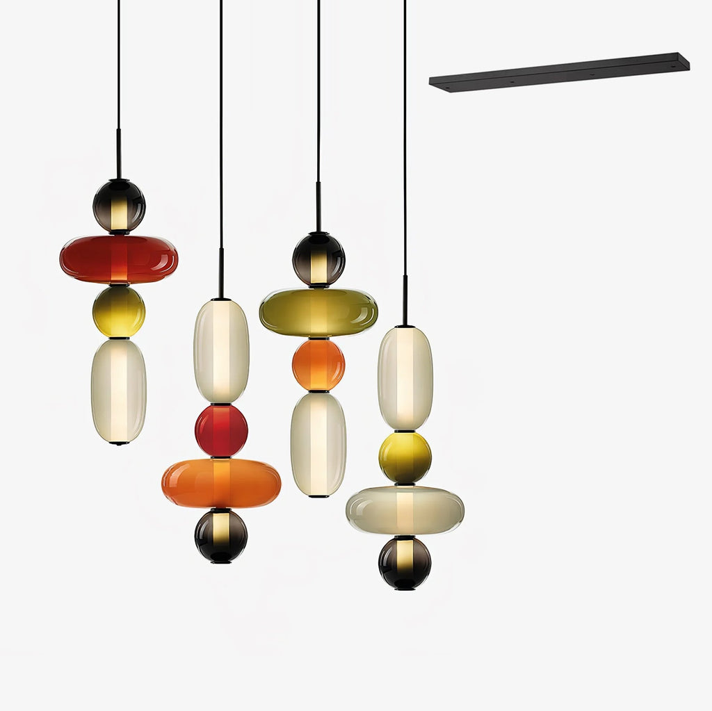 Buntglas Kronleuchter | Souliia