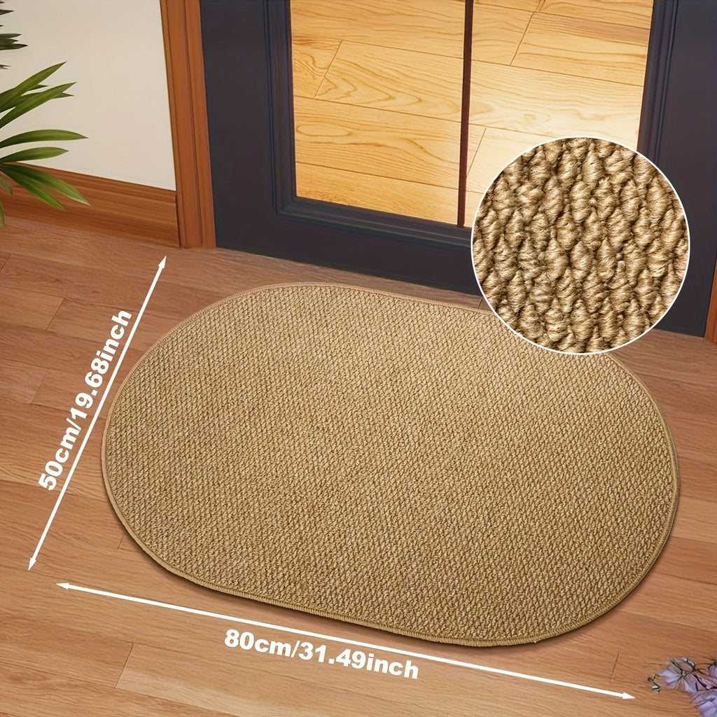 ScandiRoots Brown Oval Rug — Nordic Style Design