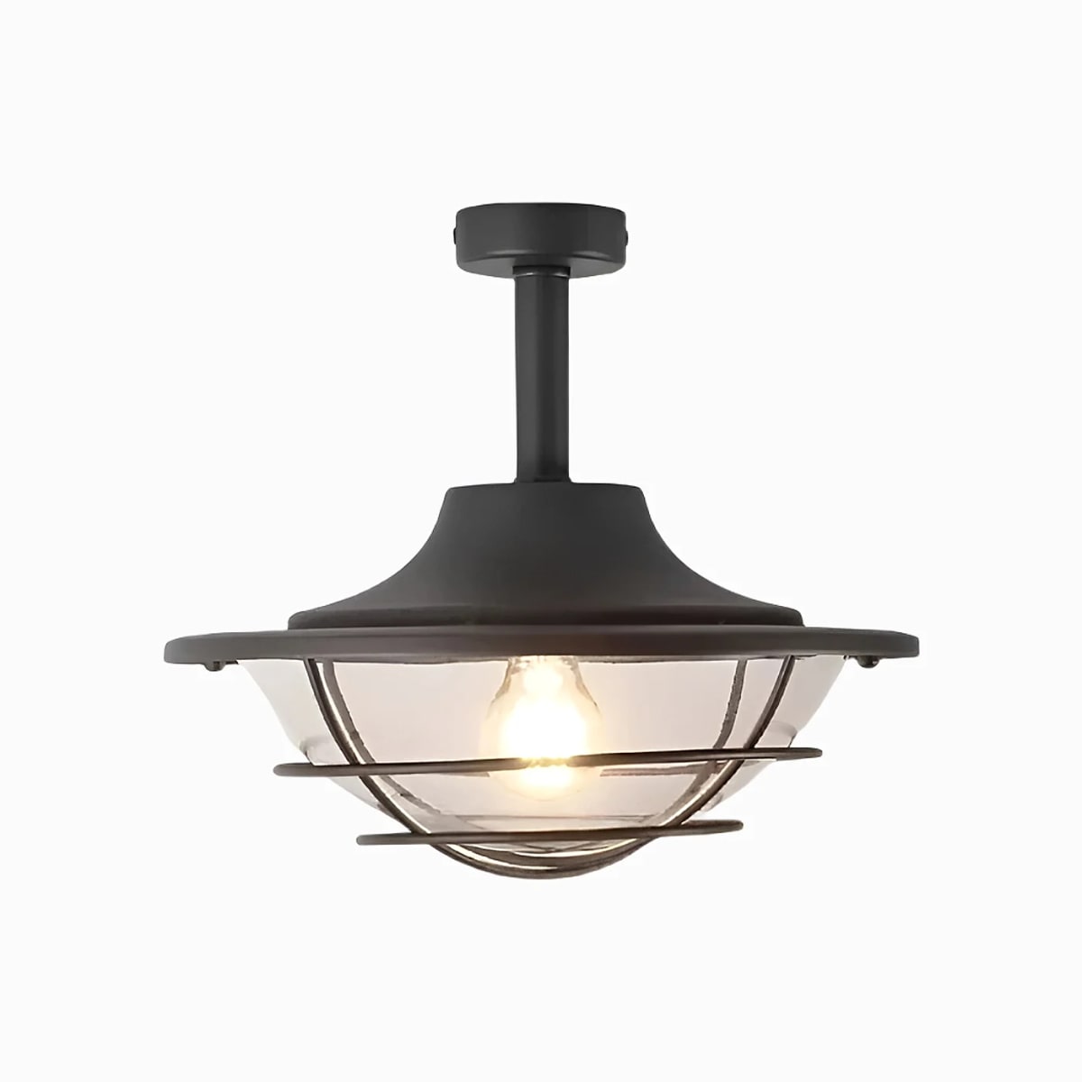 Outdoor Glass Ceiling Lantern | Souliia