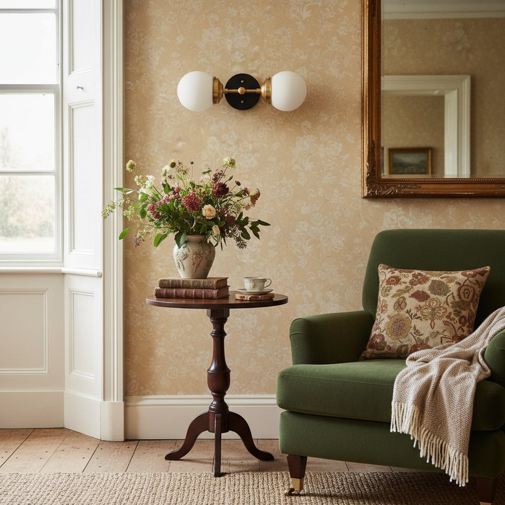 Lumio Globe moderne geometrische Wandleuchte – elegante Art-Deco-Waschtischleuchte für Gäste-WC oder Flur | Souliia