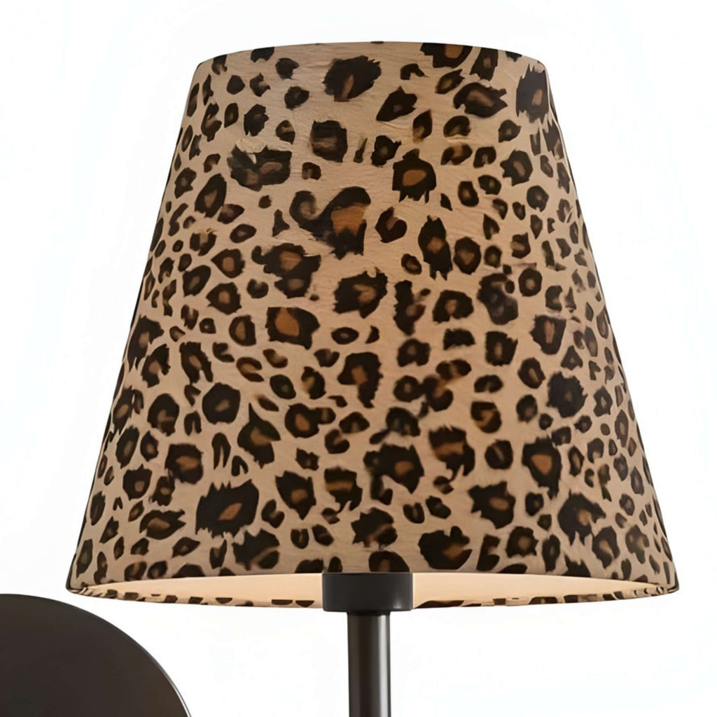 Luvora Classic Leopard Shade Wall Lamp - Vintage Style for Bedroom Lighting | Souliia