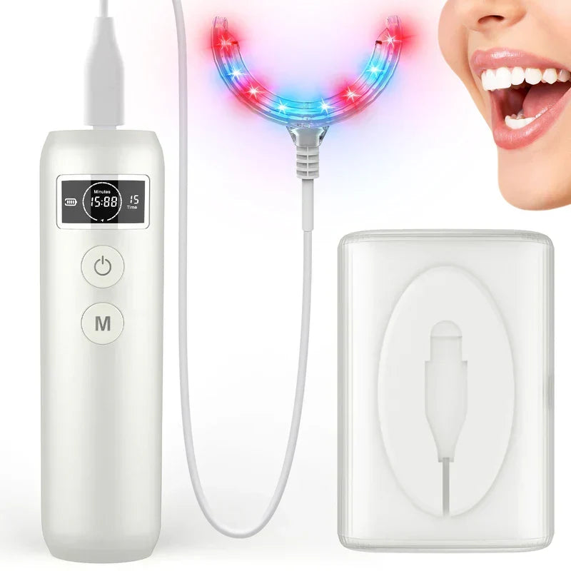 LuminaGum Red And Blue Light Therapy Device — 16 Diodes, Dual-Wavelength Design