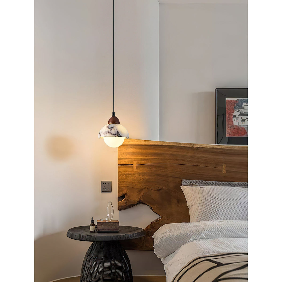 Lampada a sospensione Polaris in marmo | Souliia