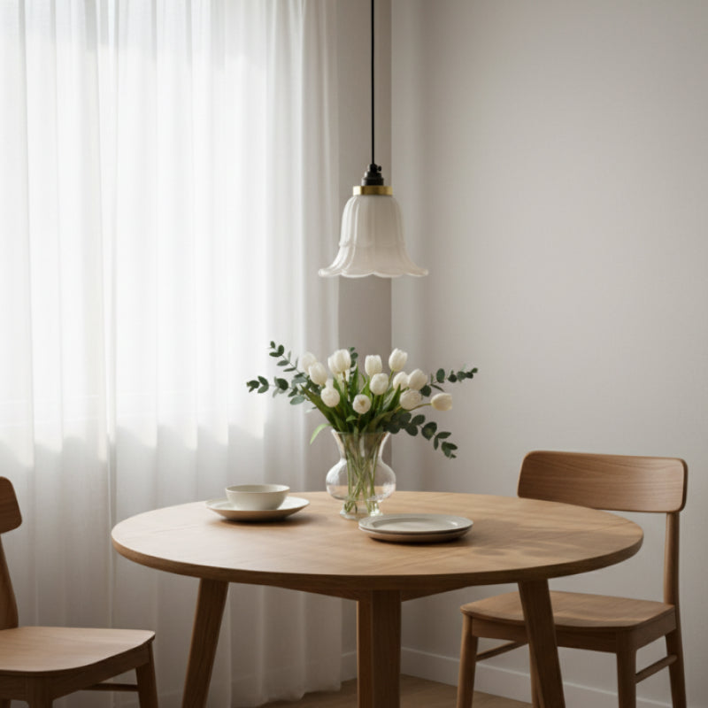 Solmira Klassische Glas-Pendelleuchte - Dekorative Easy-Fit-Pendelleuchte für Lounge und Eingangsbereich | Souliia