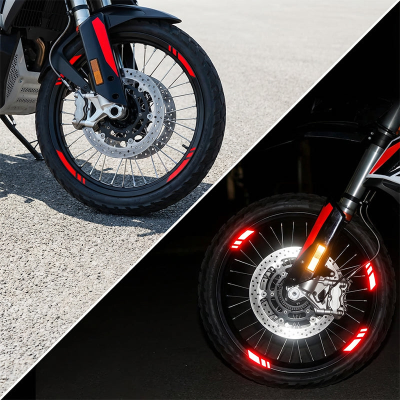 Bandes réfléchissantes pour motos – Améliorez la visibilité et la sécurité la nuit - Souliia