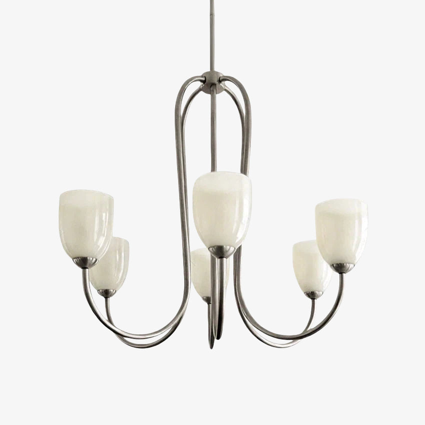 Shell Shade French Vintage Chandelier for Dining Room Lighting | Souliia