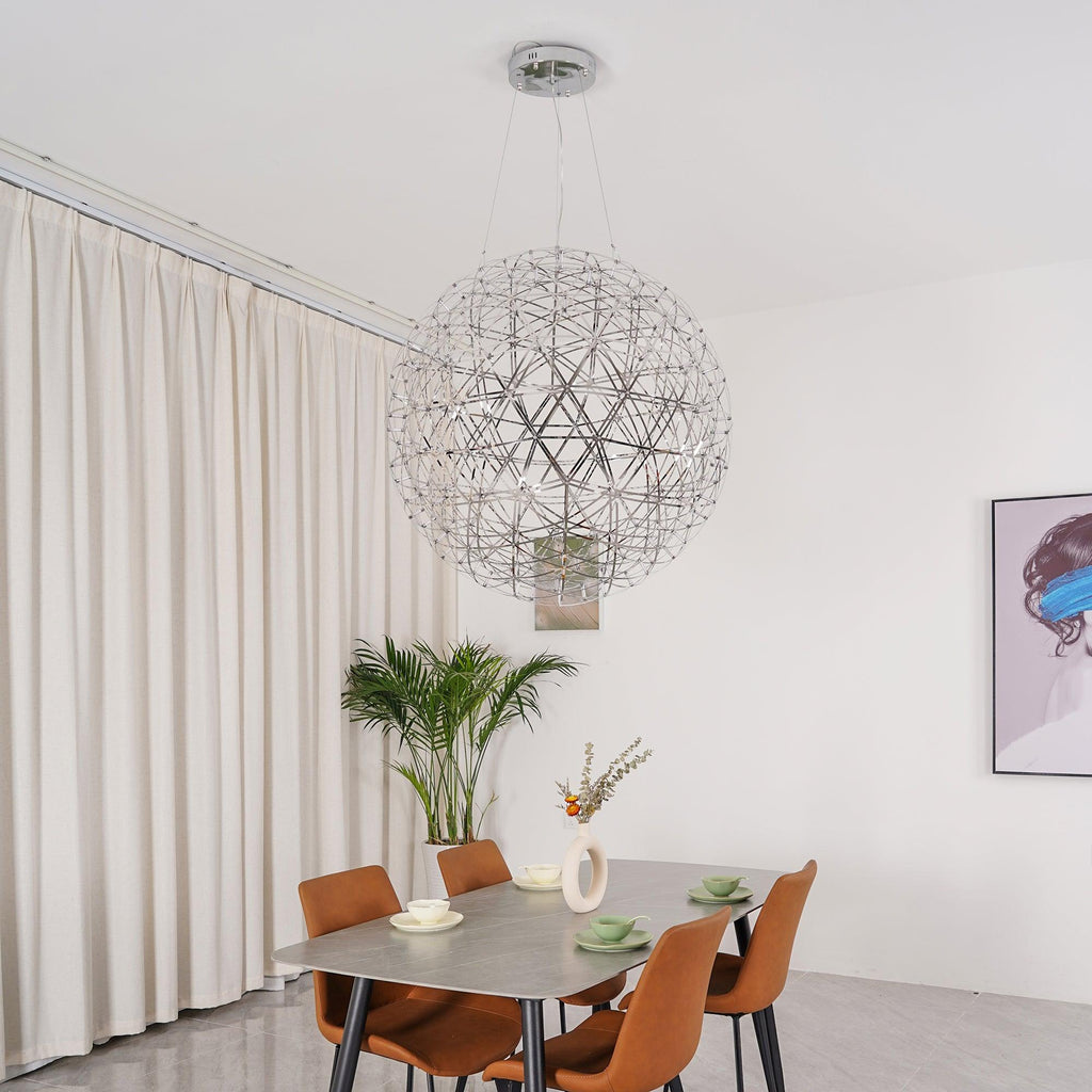 Silver Spark Ball Pendant Light | Souliia