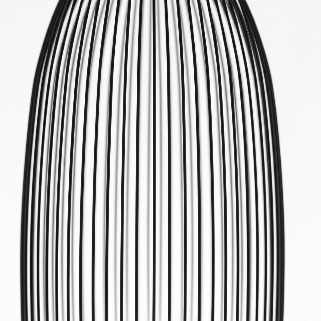 Radiloop Minimalist Suspension Lamp - Metal Lantern-Inspired Design for Dining Room N48 | Souliia