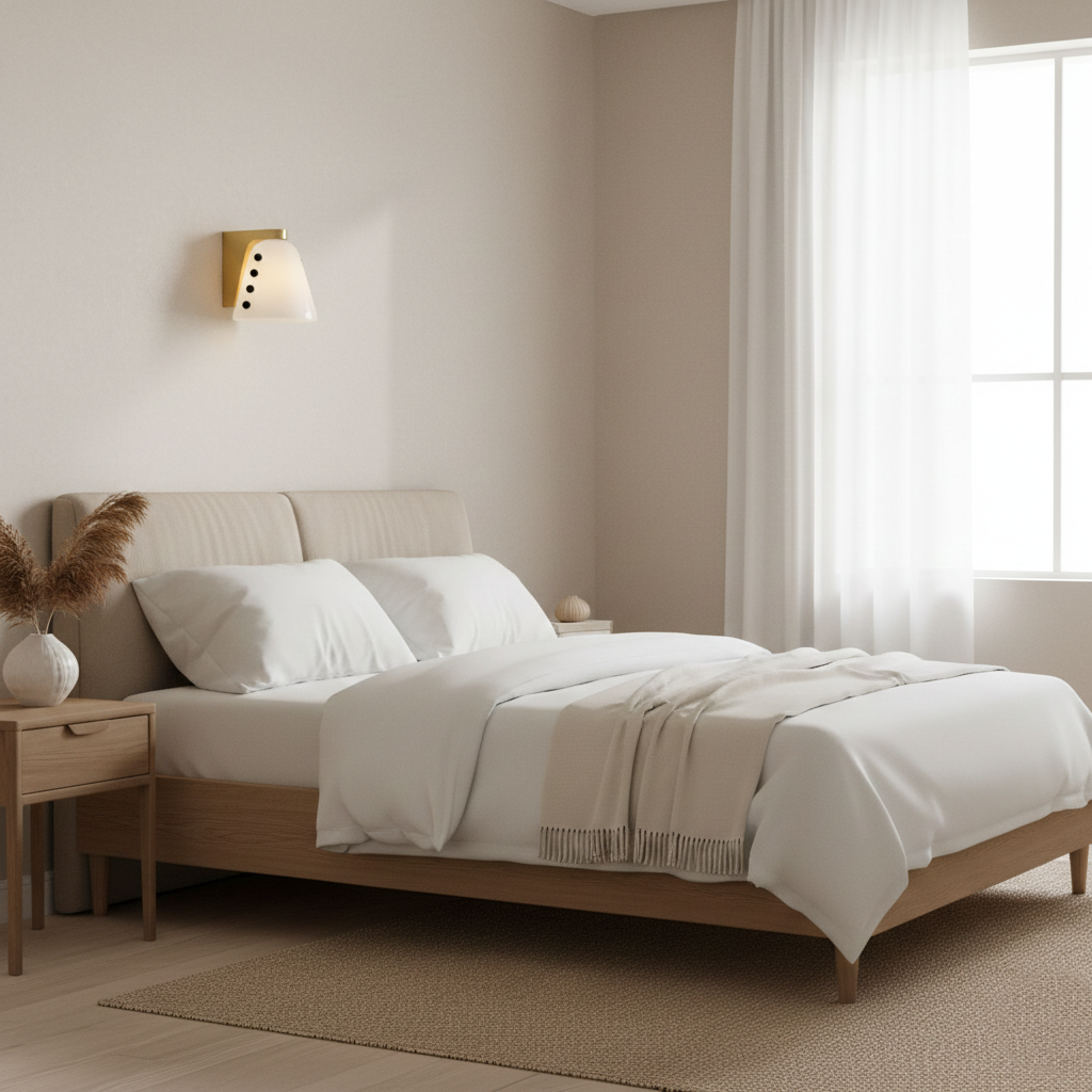 Makki Moderne Keramik Minimalistische Wandleuchte | Souliia