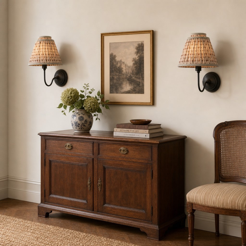 Solmire Contemporary Fabric Wall Sconce Fabric Metal Wall Light for Bedroom and Hallway Study Room | Souliia