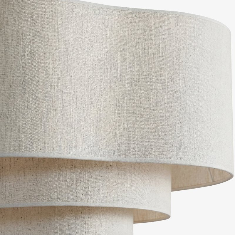 Softlume Wave Linen Shade Pendant Lamp - Modern Light for Dining Room | Souliia
