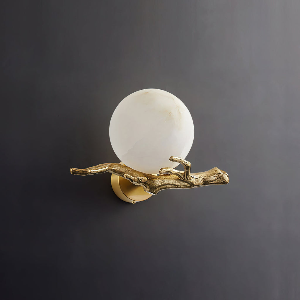 Retro Twigs Alabaster Wall Lamp | Souliia