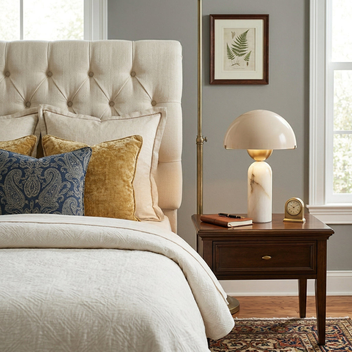 Peono Alabaster Table Lamp | Souliia