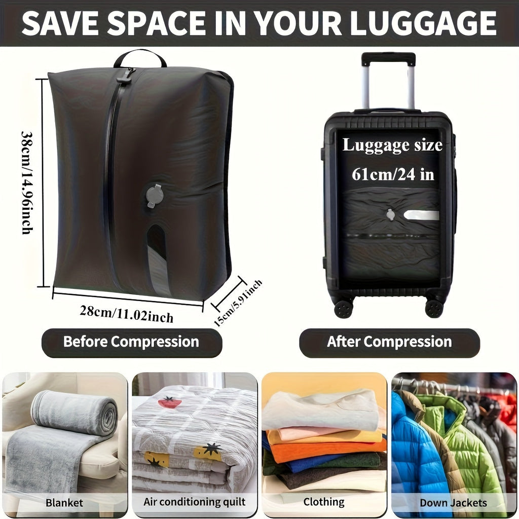CompressPack Reusable Vacuum Storage Bags — Secure Zip-Seal Compression Sacks