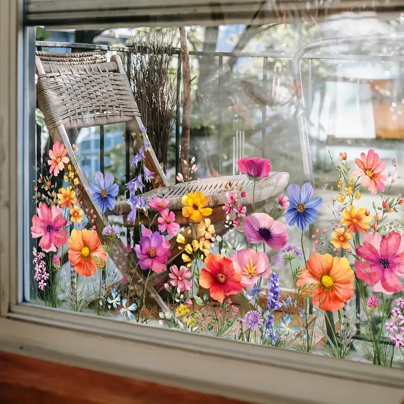 Transform Your Windows into Colorful Floral Dreams with BloomAura - Souliia
