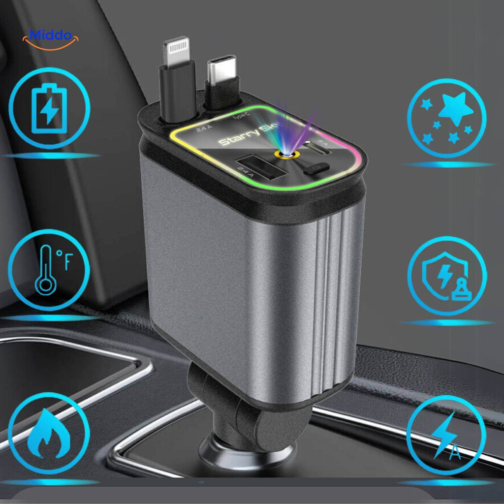 VoltAura — Charge Four Devices Fast & Light Up Your Night Drive Sky - Souliia