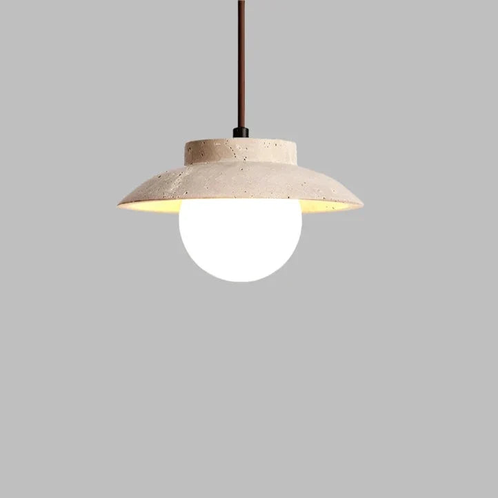 Travertin LED Stein Pendelleuchte | Souliia