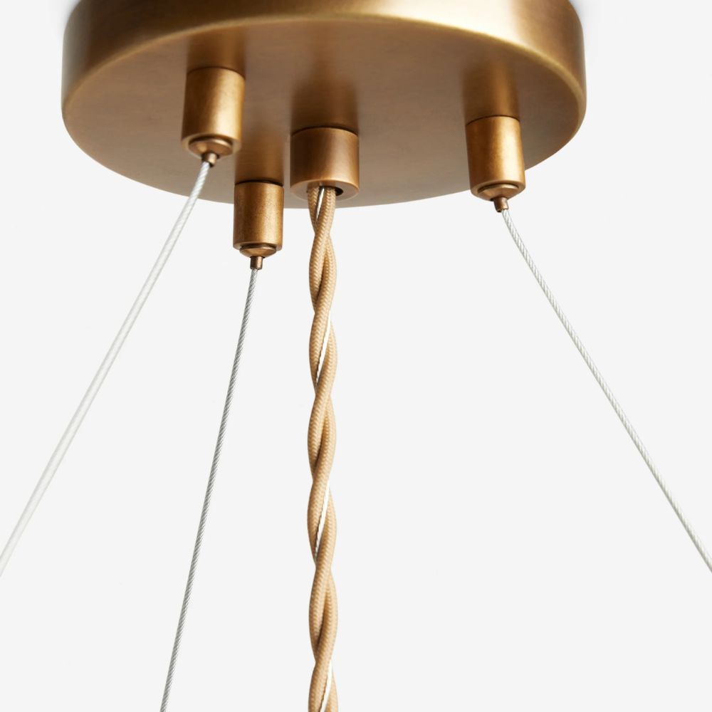 Wickara Natural Wicker Parasol Contemporary Flush-Mount Ceiling Light for Small Rooms | Souliia