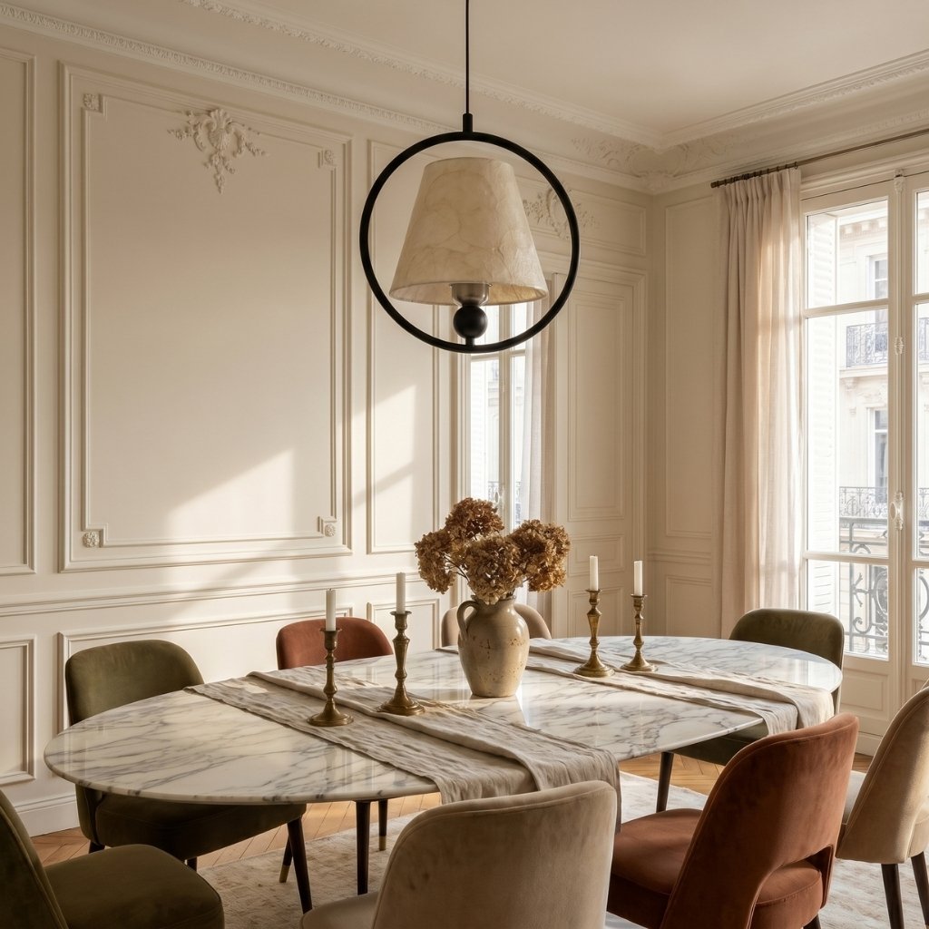 Skulpturales Ring-Design Moderne Pendelleuchte für Wohnzimmer Akzentbeleuchtung | Souliia