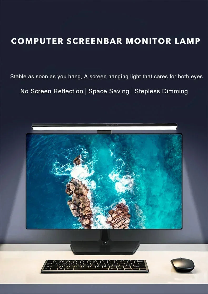 LED monitorfény-sáv — állítható, tükröződéscsökkentő asztali lámpa