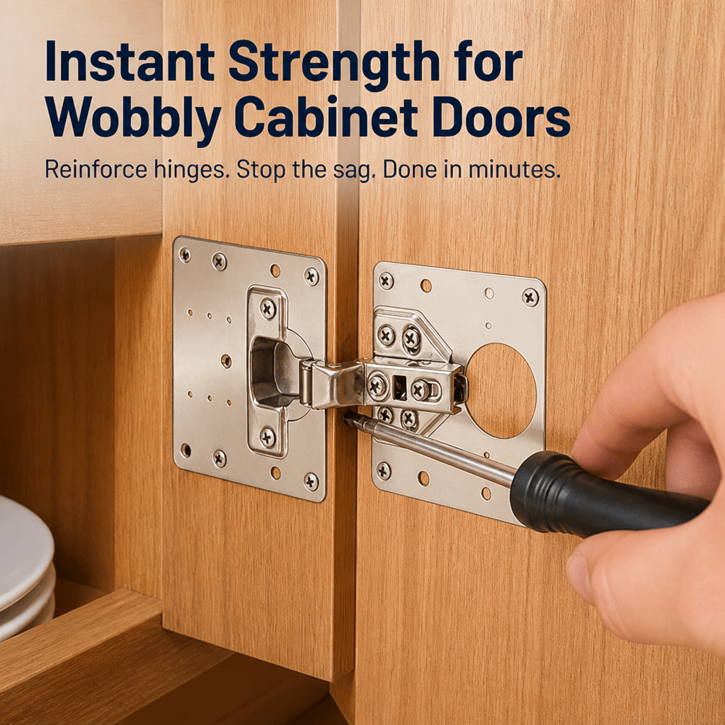 SecureHinge — Turn Wobbly Cabinet Doors into Rock-Solid Strength Instantly - Souliia