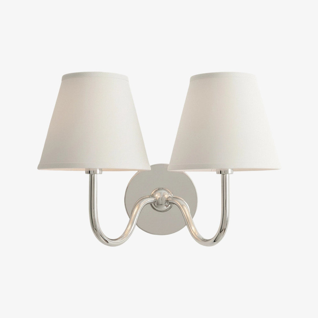 Luvora Fabric Shade Wall Sconce with Drum Shade - Classic Pleated Sconce Light | Souliia