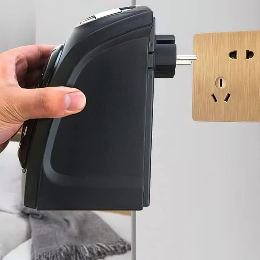 持ち運び可能なコンセント式電気ファンヒーター - サーモスタット制御