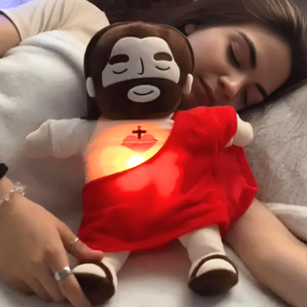 Brinquedo de peluche reconfortante de Jesus — Companheiro confortável para dormir