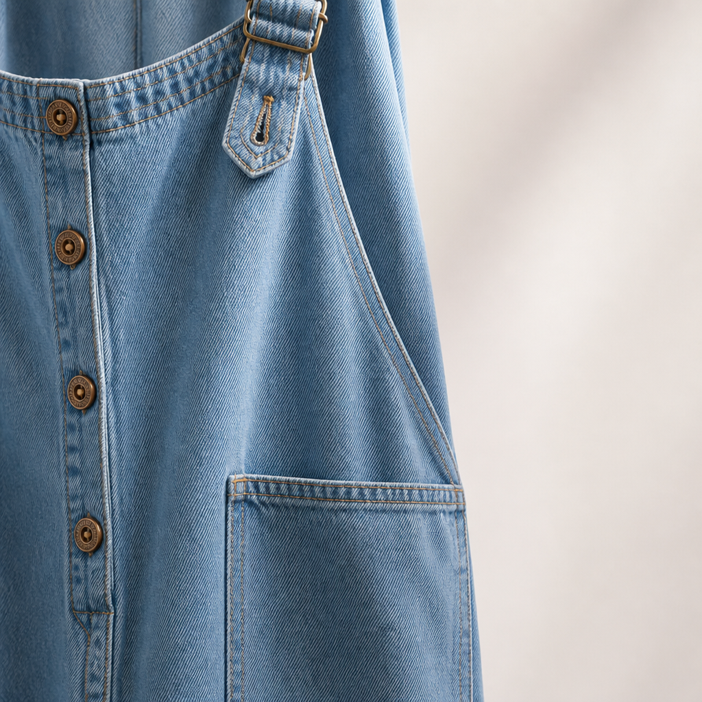 VieraFlex Relaxed Denim Jumpsuit — Feel Unstoppable Comfort and Effortless Confidence All Day Long - Souliia