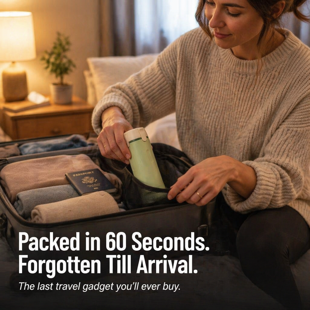 VoyaPack — Pack, Lock & Dispense All Four Toiletries From One Case - Souliia