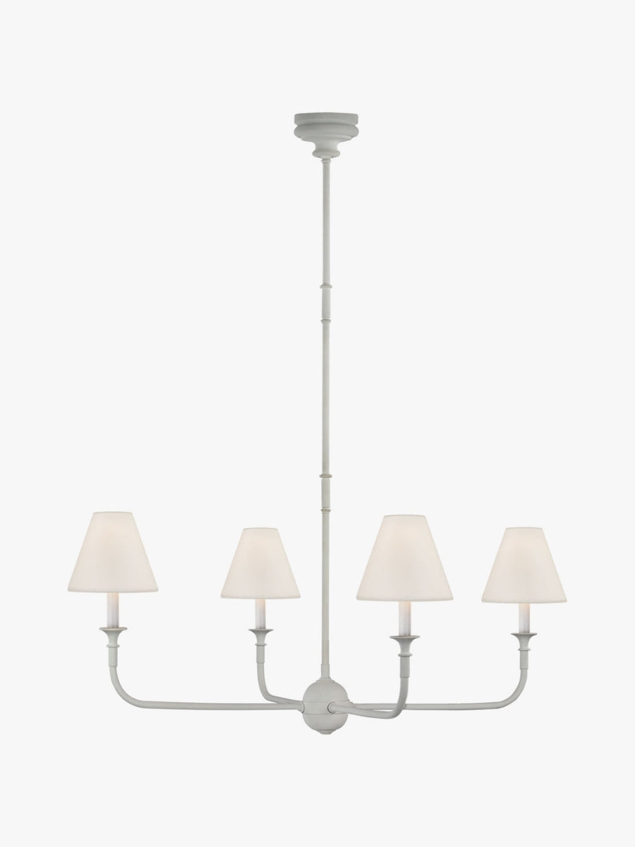 Sleek Chandelier Featuring Layered Linear Silhouette | Souliia