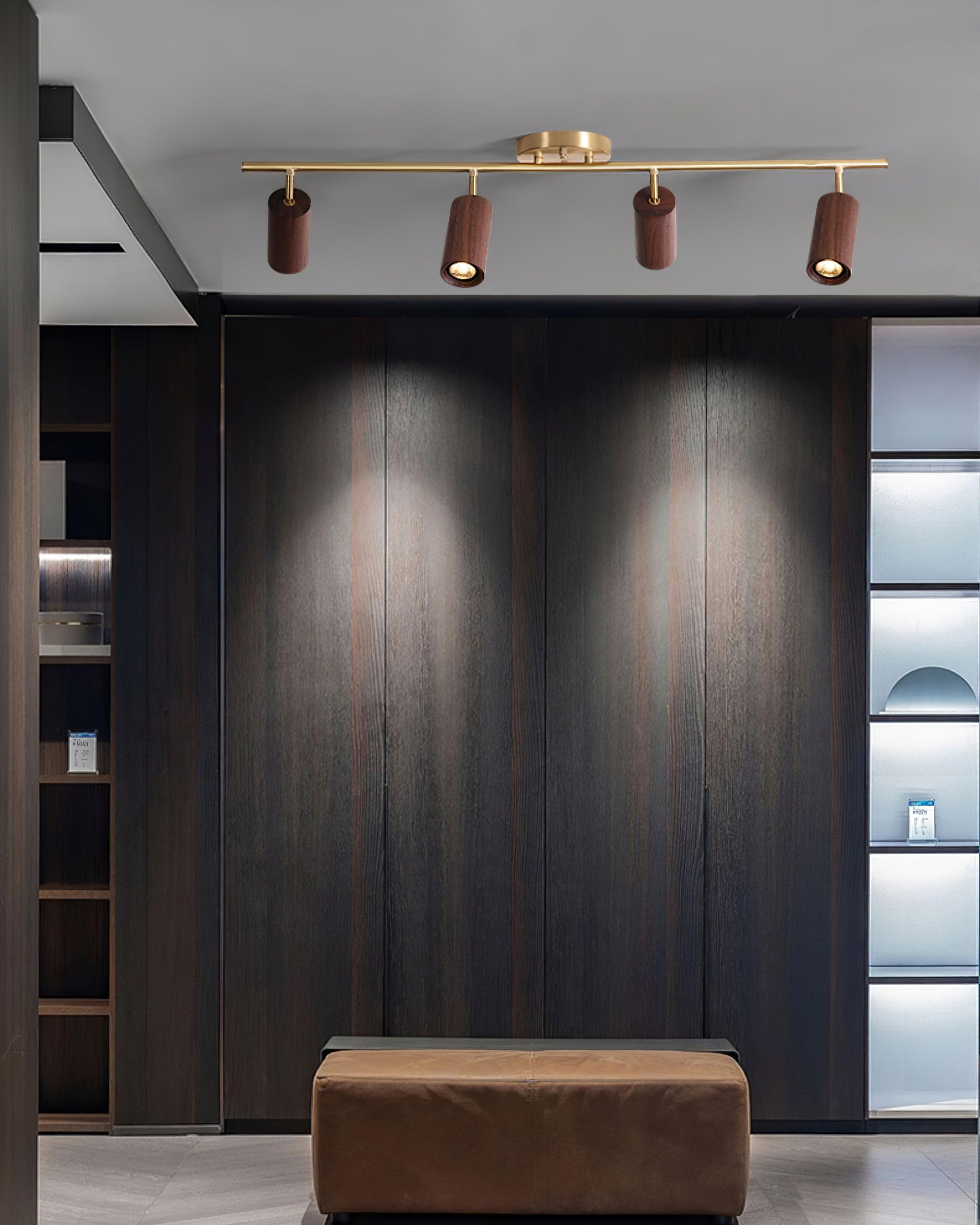 Thio Wooden Track Lighting | Souliia