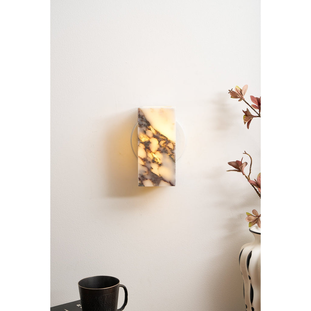 Square Marble Wall Lamp | Souliia