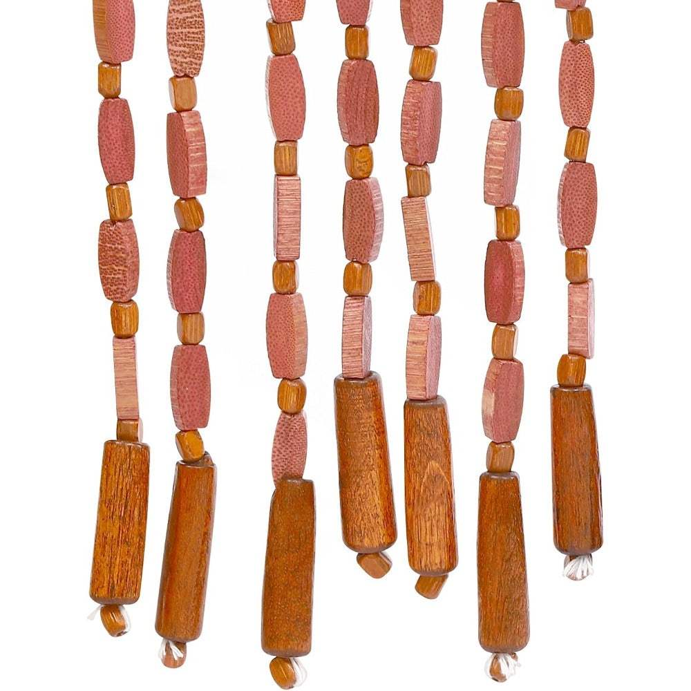Pearl Bamboo Bead Curtain — Lightweight Natural Bead Divider