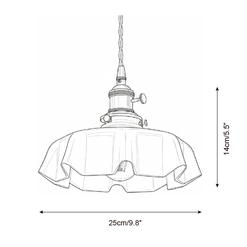 Skirted Ripple Pendant Lamp | Souliia