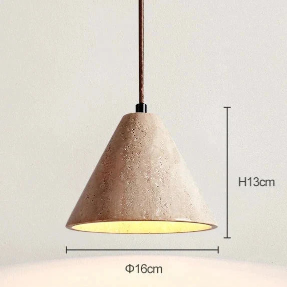 Travertin Moderne LED Pendelleuchte | Souliia