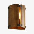 Rustivon Curved Wall Sconce - Vintage Metal Light for Bedroom | Souliia