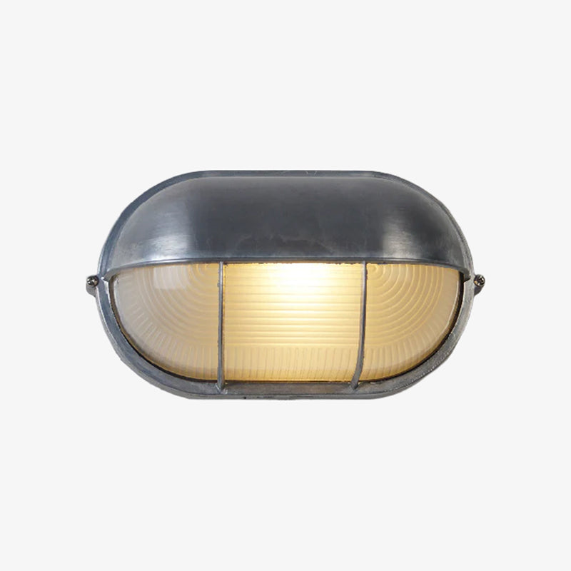 Morvane Geometric Aluminum Wall Sconce - Industrial Outdoor Lighting for Entryway | Souliia
