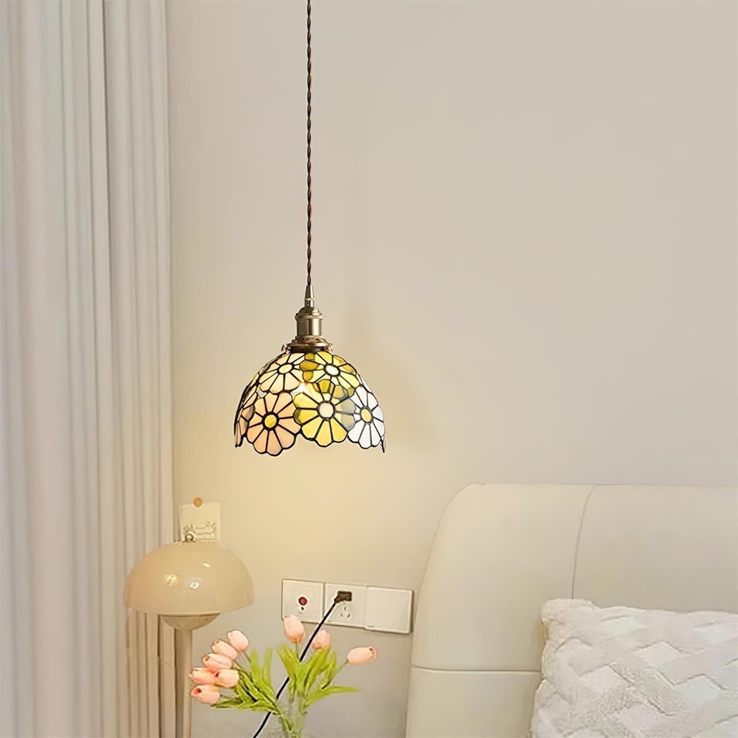 Suka Floral Plug In Pendant Lamp | Souliia