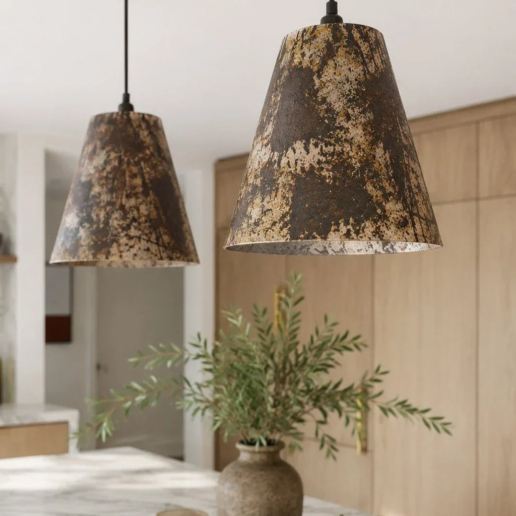 Lampada a sospensione vintage in ferro patinato | Souliia