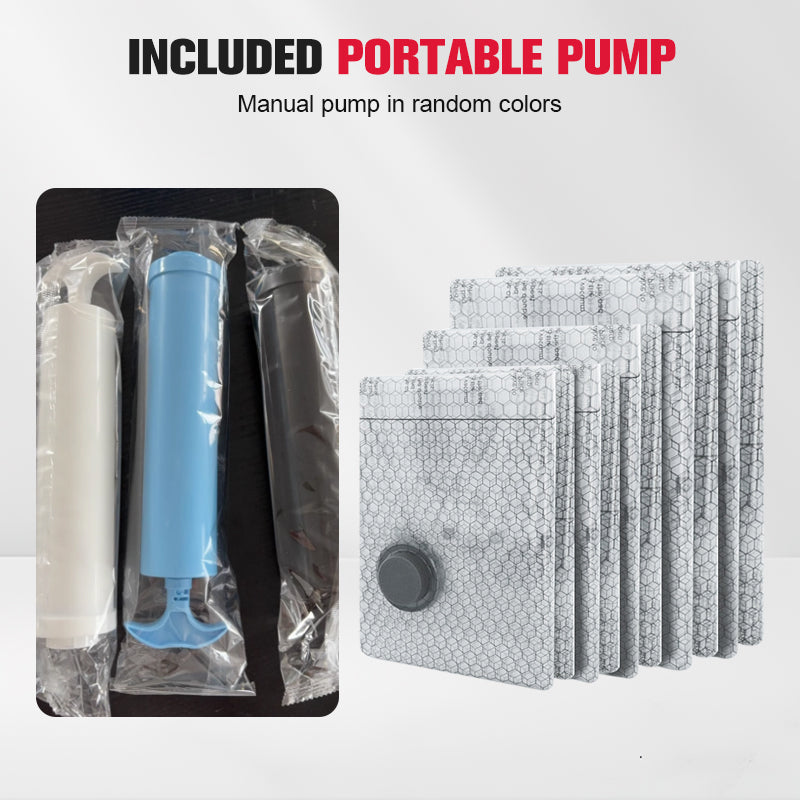 Sacs de rangement sous vide avec pompe – Gagnez 80% d’espace supplémentaire - Souliia