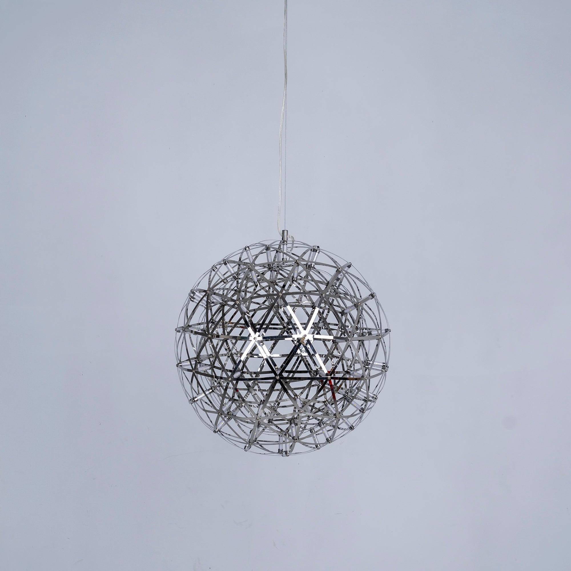 Silver Spark Ball Pendant Light | Souliia