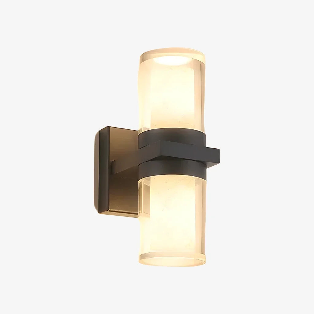 Lampada da parete per esterni moderna in nero opaco | Souliia